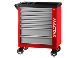 Тележка инструментальная, 7 выдвижных ящиков, "НОВА", красная МАСТАК 521-07580R