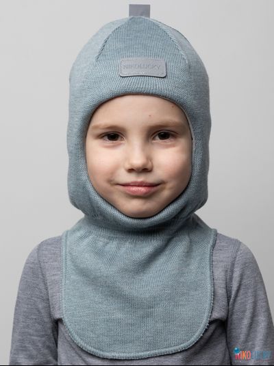 Шапка-шлем "NK"   20101-01, цвет серый р. 52-54