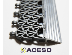 Алюминиевый профиль для фиксации грязезащитного покрытия Антикаблук, высота 10 мм (3 п.м.)