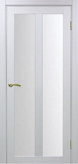 Межкомнатная дверь "Турин-521.22" белый монохром (стекло сатинато)