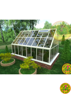 Теплицы из стекла в классическом английском стиле ЛАНКАСТЕР размером 6х4 метра