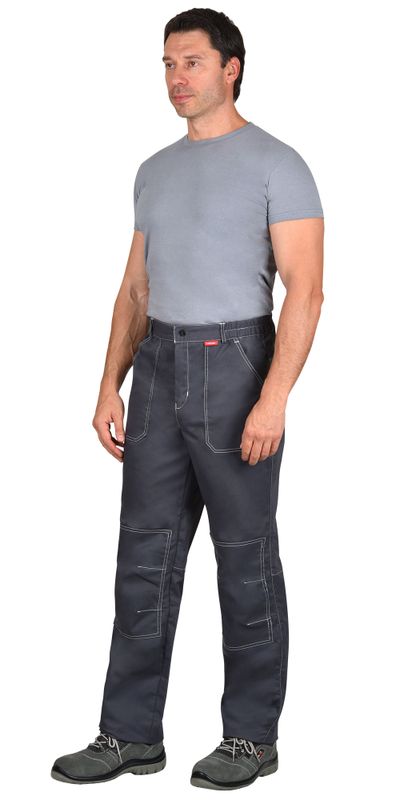 Брюки ФАВОРИТ-ЛЮКС т.серый с серым