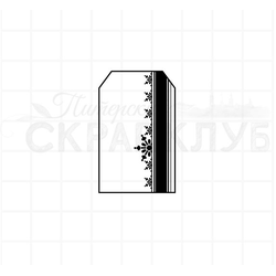 Штамп для скрапбукинга Новогодний тег