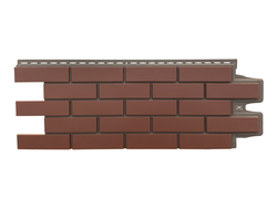 Фасадная панель "Клинкерный кирпич", цвет махагон, серия элит