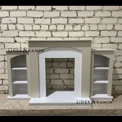 Электрокамин Скандинавия LUX BG-WT  с очагом Fobos