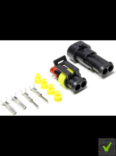 Разъём автомобильный герметичный 2пин