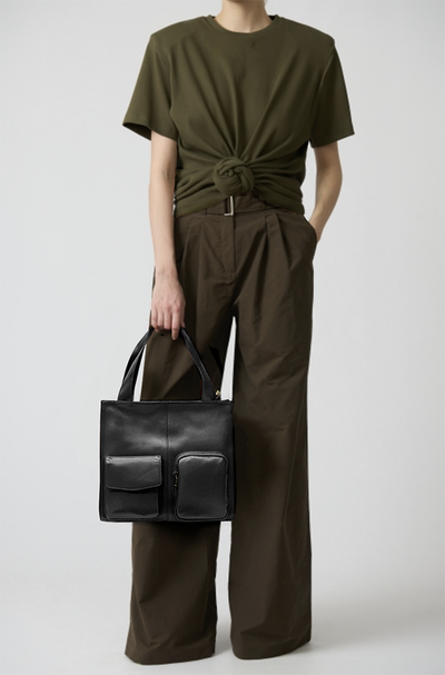 (АРТИКУЛ: 9966//6) СУМКА ЖЕНСКАЯ СРЕДНЕГО РАЗМЕРА, НАТУРАЛЬНАЯ КОЖА С НЕБОЛЬШИМ ГЛЯНЦЕМ, ЧЕРНАЯ, С ТЕКСТИЛЬНЫМ РЕМНЕМ