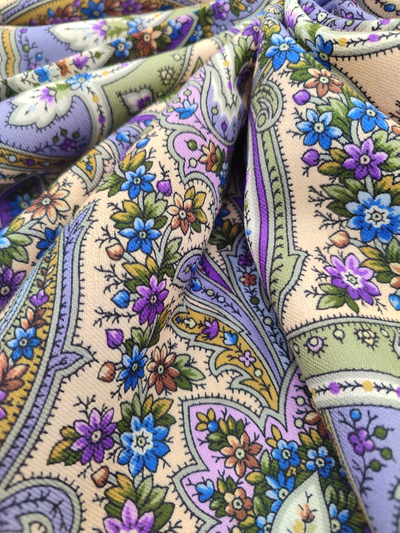 Павловопосадский платок Дикий мёд 1712-1