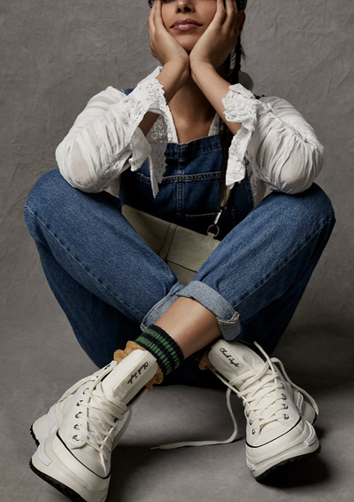 Converse Run Star Legacy CX белые высокие на платформе