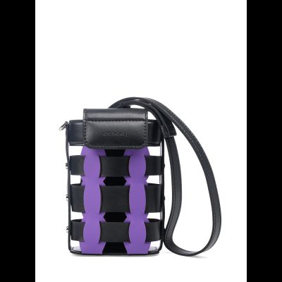 Мини-сумка 118	Черный Пурпурный