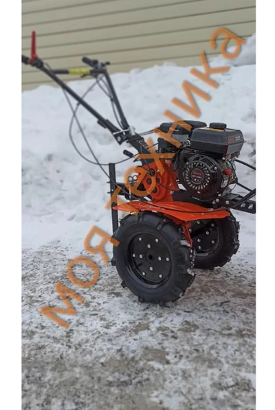 Мотоблок бензиновый Рысь МБР 7-10 ПРО колеса 4*10