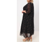 Нарядное женское платье из шифона Арт. 16339-1801 (Цвет черный) Размеры 62-74
