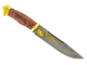 Нож охотничий Н83 "Дамаск" Золото