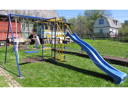 Уличный детский спортивный комплекс Модель № 3 с горкой-волна 3,0 м в Воронеже