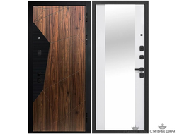 Геометрия Эмалит белый Зеркало