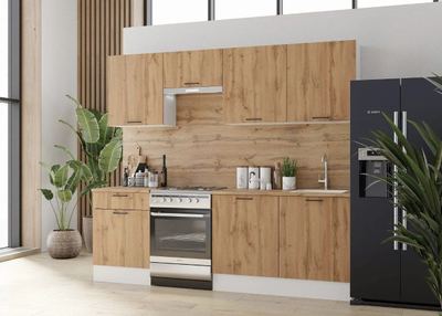 Кухня "Паола" 2.4 м дуб вотан (МР)