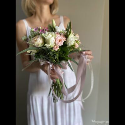 Букет невесты &amp; Бутоньерка № 1308
