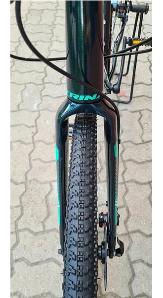 Гравийный велосипед Trinx Climber 2.3 700/540 зеленый белый голубой