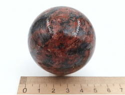 Шар Гранит Калгуваара, Россия, Карелия (50 мм, 164 г) №28091