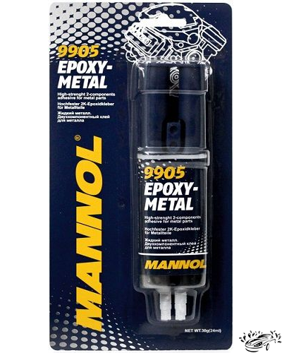 Клей "Жидкий Металл" Epoxy-Metal (30гр) Mannol 9905
