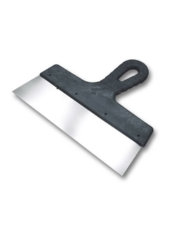 Шпатель 600мм с черной ручкой  нерж.сталь