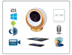 EtongSS WiFi видеоняня/IP видеокамера, моторизированная, с DVR. Full HD 3Mp