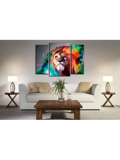 Модульная картина &quot;Король джунглей&quot;