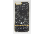 Защитная крышка силиконовая iPhone 7/8 Plus камень, черная