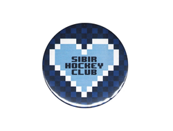 Значок закатной ХК "СИБИРЬ" (СЕРДЦЕ) 03
