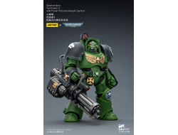 Терминатор Саламандр (Warhammer 40K) - КОЛЛЕКЦИОННАЯ ФИГУРКА 1/18 Salamanders Terminator with with Power Fist and Assault Cannon (JT03233) - JOYTOY