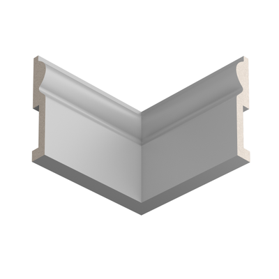 Плинтус Ultrawood BASE 018, ЛДФ-декор, влагостойкий, ударопрочный, 2м, под покраску.