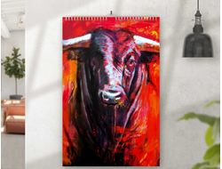 Перекидной календарь с символикой "Быка" №13