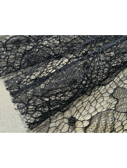 Кружево шантильи ЧЕРНЫЙ 3586