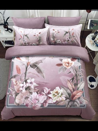 Постельное белье мако-сатин полутороспальное 150x200x1 180x230x1 50x70x1 70x70x1 TIS04-864