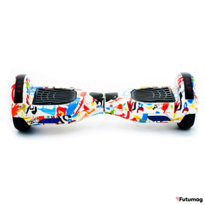 Гироскутер Smart Balance Wheel 6.5 дюймов Граффити белый