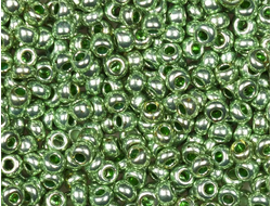БИСЕР PRECIOSA 10/0 - 50г - 18556М  НЕПРОЗРАЧНЫЙ САЛАТОВЫЙ МЕТАЛЛИК