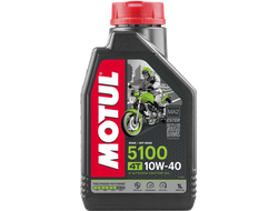 Масло моторное для 4-x тактных двигателей Motul 10W40 5100 4T SM/MA2 - 1 Л (104066)