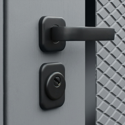 Стальная дверь   Манчестер с зеркалом