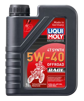 Масло моторное Liqui Moly Motorbike 4T Synth 5W-40 Offroad Race (Cинтетическое) - 1 Л (3018)