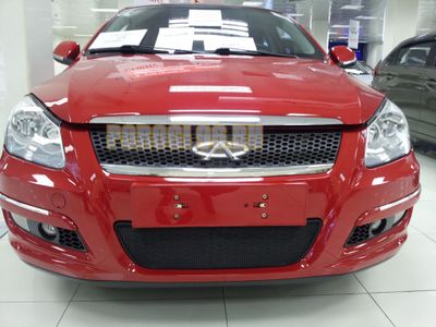 Защита радиатора Chery M11 black