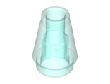 Cone 1 x 1 with Top Groove, Trans-Light Blue (4589b / 6139460 / 6172241 / 6337639)