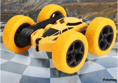 Дрифт машинка-перевертыш на радиоуправлении Желтая