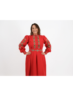 Платье-рубашка «Процветание» из крапивы