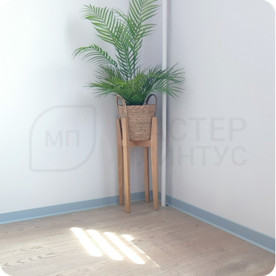 Плинтус ХДФ Dollken S100 100мм Х 2,575 м 1012/1202 Светло-серый