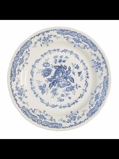 Тарелка мелкая 30,9 см, цвет декора синий