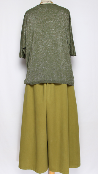 ДЖЕМПЕР-ПУЛОВЕР "КИМОНО ЛЮРЕКС" хаки, чайная роза, синий  р.50-56