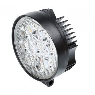 Фара светодиодная 27W SLIM, 9 LED, рабочий свет (заливающий свет), Круглая, D110*30мм OffRoadTeam NL-W5027Rs