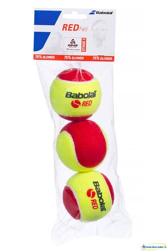 Теннисные мячи Babolat Red Felt x3 (войлок)