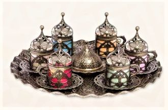 Кофейный набор 6 персон  "Сказка Востока"" Турция  арт.346