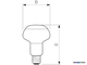 Philips Classic 60w R50 30° 230v E14